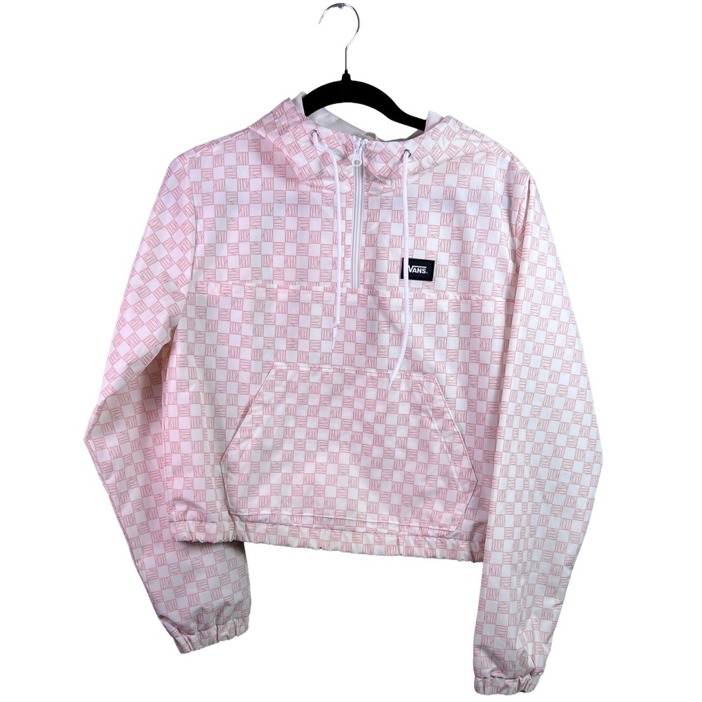 Vans Windbreaker Jacket Cropped Women's Small Skater Streetwear